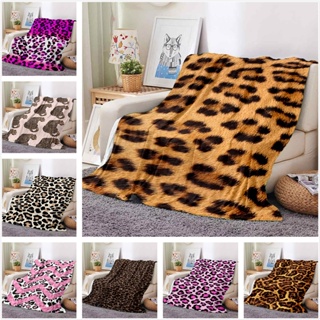 動物斑點豹紋毛毯沙發辦公室午睡蓋毯法蘭絨毯子柔軟保暖可訂製 33