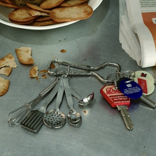 ❪ inn ❫現貨🔹日本🇯🇵 Dulton Mini Kitchen不鏽鋼 仿真迷你廚房工具組 鑰匙圈 吊飾