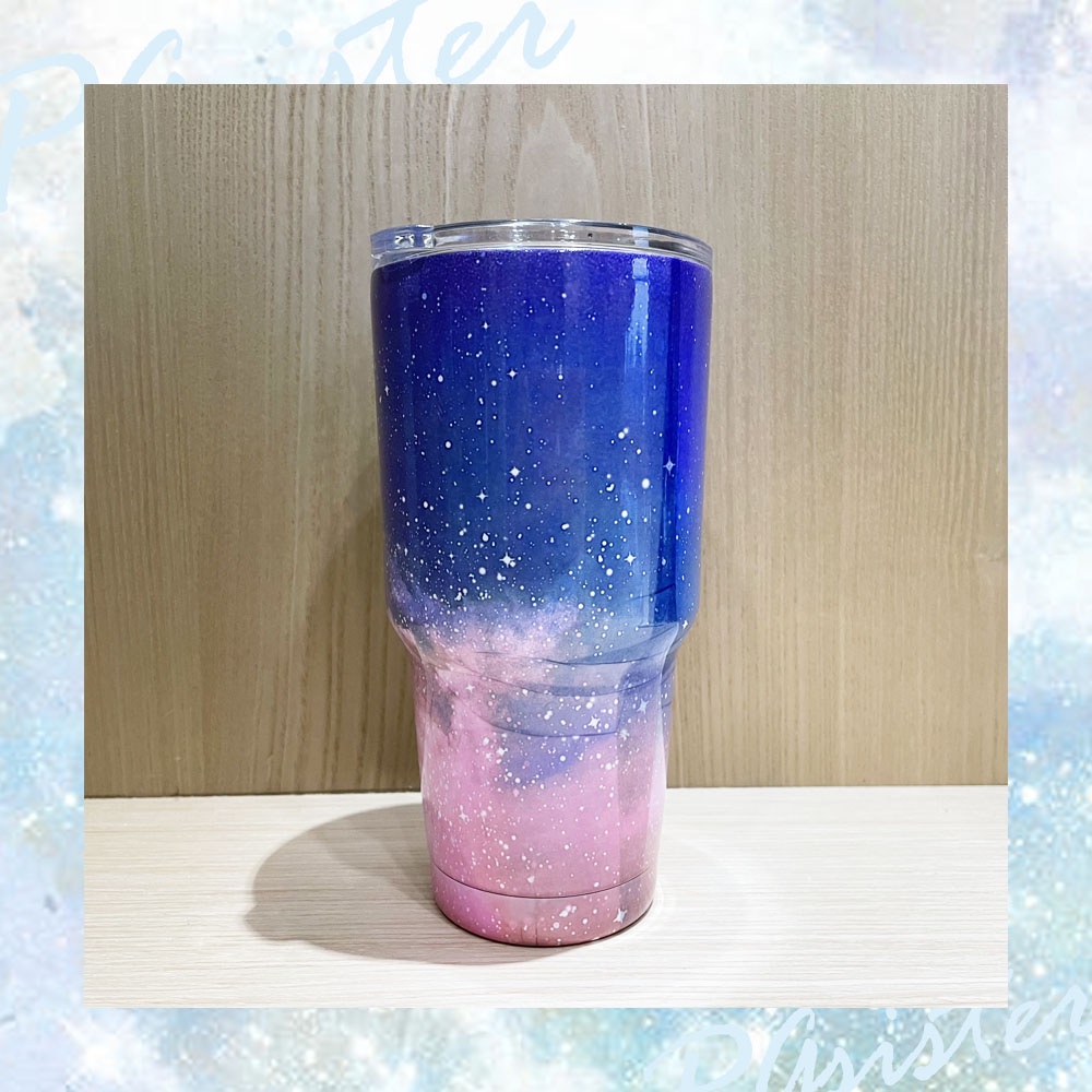 YETI Rambler 銀河風粉藍漸層冰霸杯 二手物品出清便宜賣