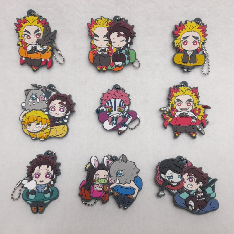 正版 鬼滅之刃 軟膠 吊飾 捌之型 單售 全新 無蛋殼 轉蛋 煉獄 千壽郎 魘夢 猗窩座 善逸 伊之助 禰豆子 炭治郎