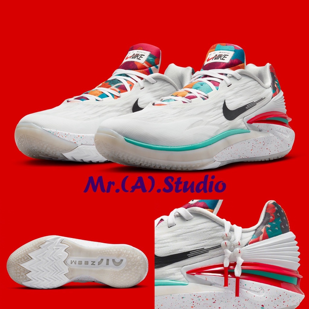 Mr.AA先生 Nike Air Zoom G.T. Cut 2 EP 靈敏 紅白 實戰 籃球鞋 FD4321-101