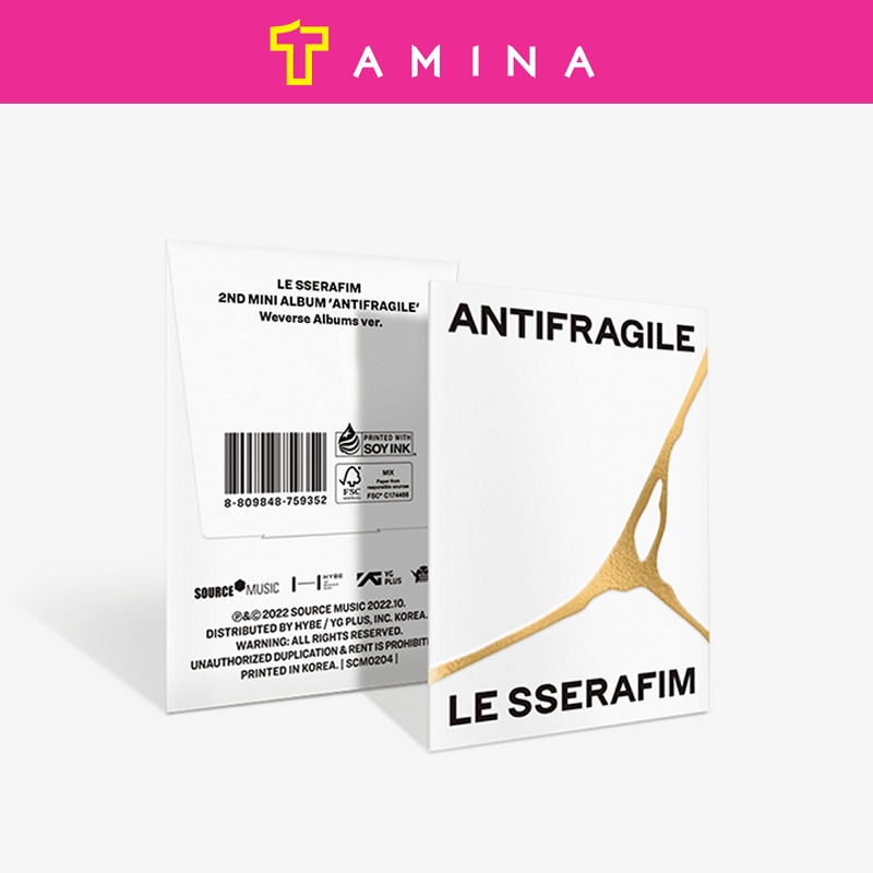 LE SSERAFIM Antifragile Weverse 10個 未開封 LE SSERAFIM OFFICIAL