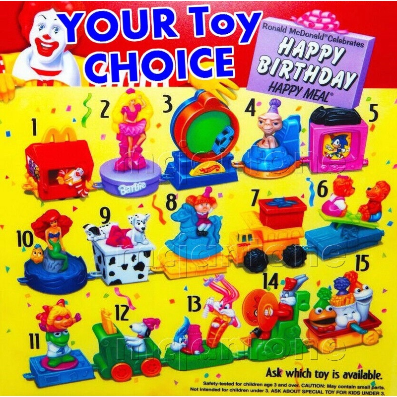 【OCASO】 1994 麥當勞 生日快樂列車 麥當勞玩具 生日列車 歡樂列車 快樂兒童餐 已拆附原袋
