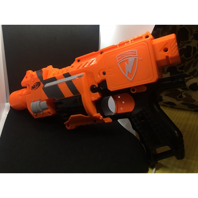 nerf rv-10 barricade gear up 橘色電動手槍