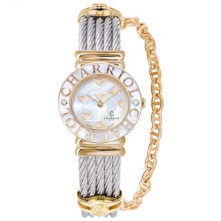 CHARRIOL夏利豪ST-TROPEZ 經典鎖鍊腕錶(P28YCD1.540.RO027)x珍珠貝x25mm