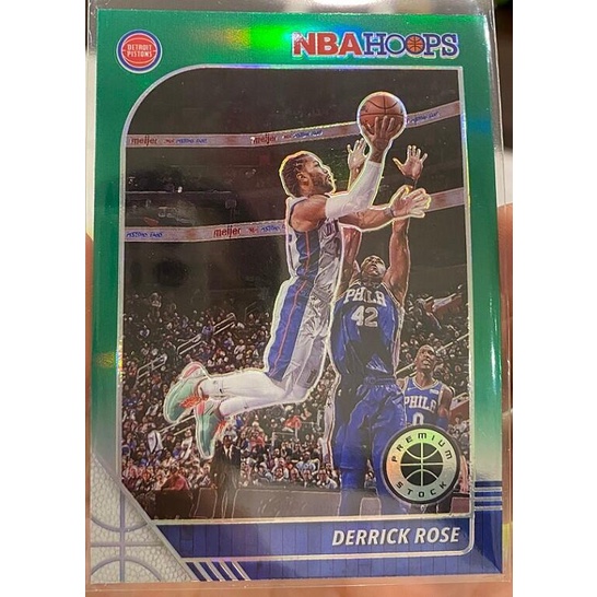 NBA 球員卡 Derrick Rose 2019-20 Hoops Premium Prizms Green 亮面