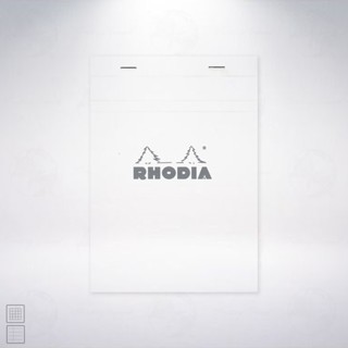 法國 羅地亞 RHODIA Head-Stapled Notepad A5 N16 上掀式筆記本: 白色