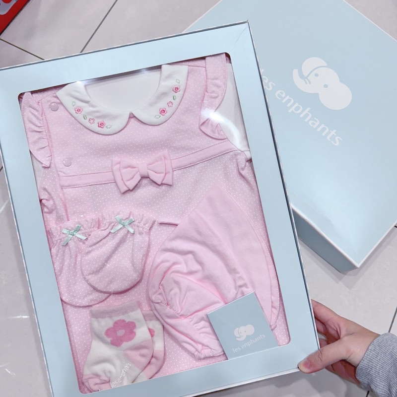 麗嬰房女寶禮盒🎁新生兒妙妙裝四件套彌月禮盒