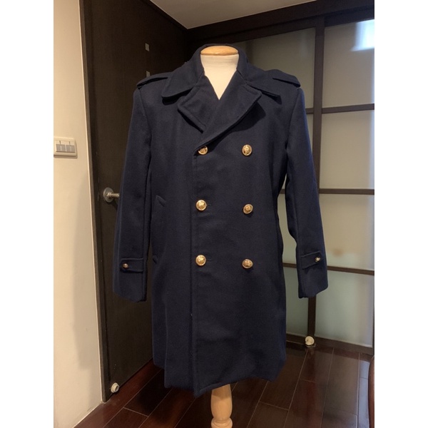 台北官星制作：老庫存未使用XL號警察冬季藍色大衣