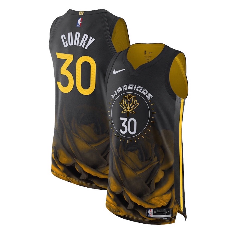美國公司貨 #30 Curry 22-23 勇士 City  城市 黑 Nike 球員版 AU 球衣 柯瑞 咖哩 XL