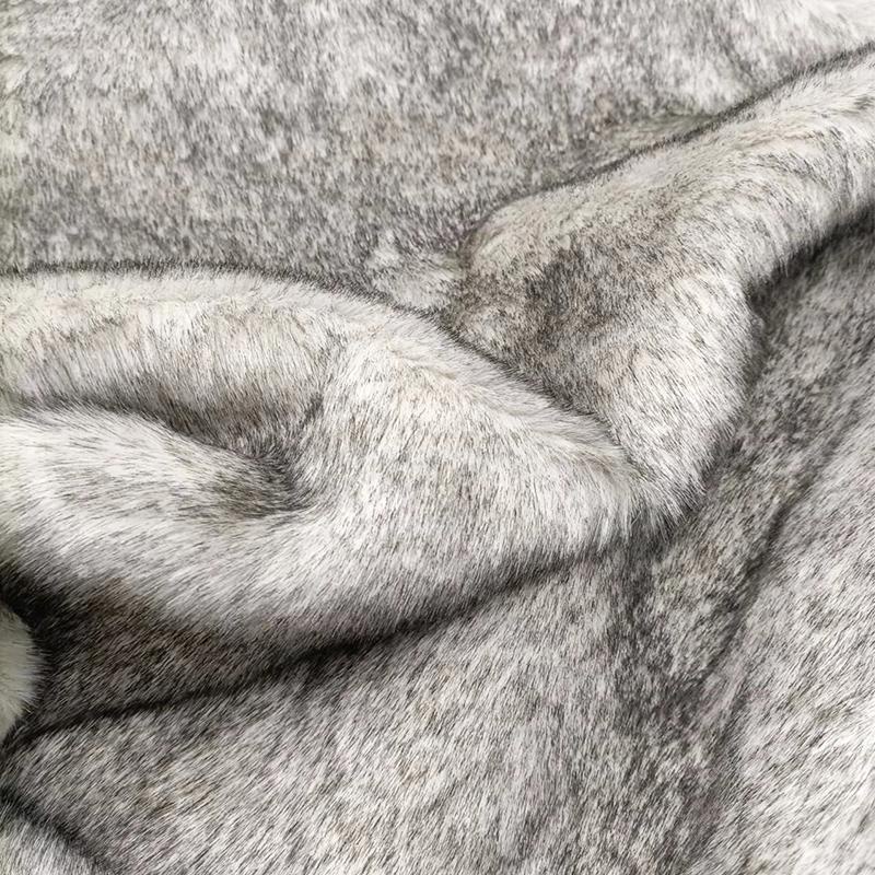 高檔長毛絨染尖動物毛人造毛布料獸耳仿皮草毛領服裝材質背景布