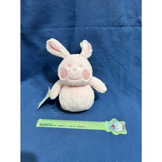 【杜老師的二手商店】（臺灣現貨）外銷歐美 早期玩具樣本 嬰幼兒安撫玩偶 粉紅小兔子 T124 全新未使用 絕版 獨一無二
