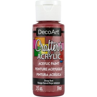DecoArt 深紅色 Deep Red 59 ml Crafter's Acrylic 壓克力顏料 - DCA21