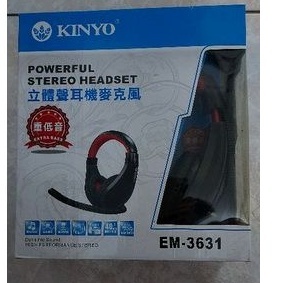 KINYO EM-3631 頭戴式 重低音 立體聲 耳機 麥克風