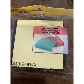 Post-it 利貼 可再貼便條紙（附便條台）75*75mm 90張 全新