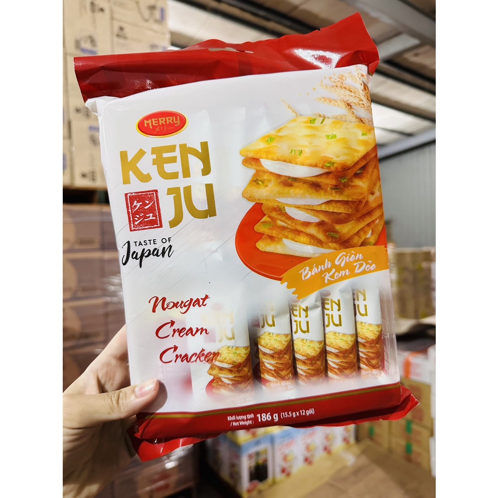 荳芽小舖💓 市價120$ KEN JU  日式 棉花糖夾心 蘇打餅 經典香蔥Q餅