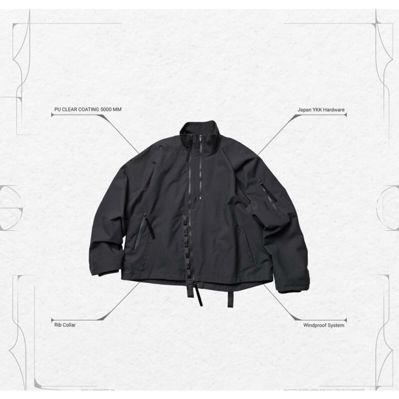 Goopi “J-1RZ” 3D Tech shield Jacket - Iron