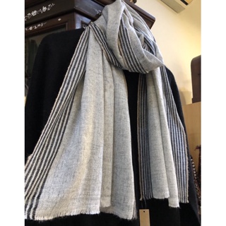 喀什米爾羊毛 《長窄版圍巾/披肩》Cashmere 222x50cm #82212-D