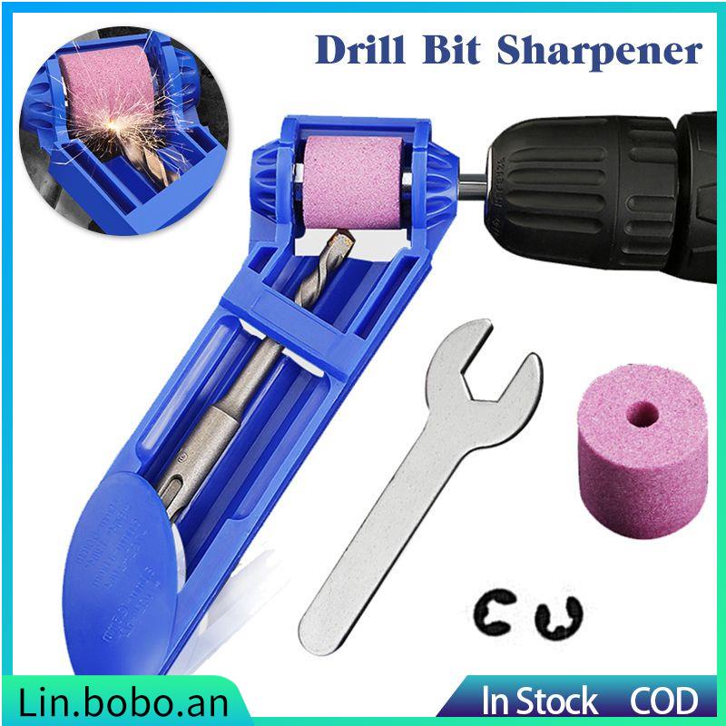 Portable Drill Bit Sharpener Corundum Grinding Wheel Tools F