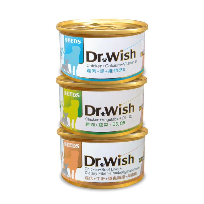 ✨橘貓MISO✨【多罐組】SEEDS 惜時 Dr. Wish 愛犬調整配方營養食 85g(泥狀) 狗罐頭