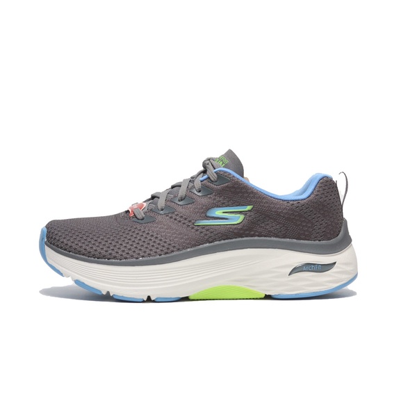 Skechers 慢跑鞋 Max Cushioning Arch Fit 128308WGYBL 女灰藍 足弓支撐 厚底