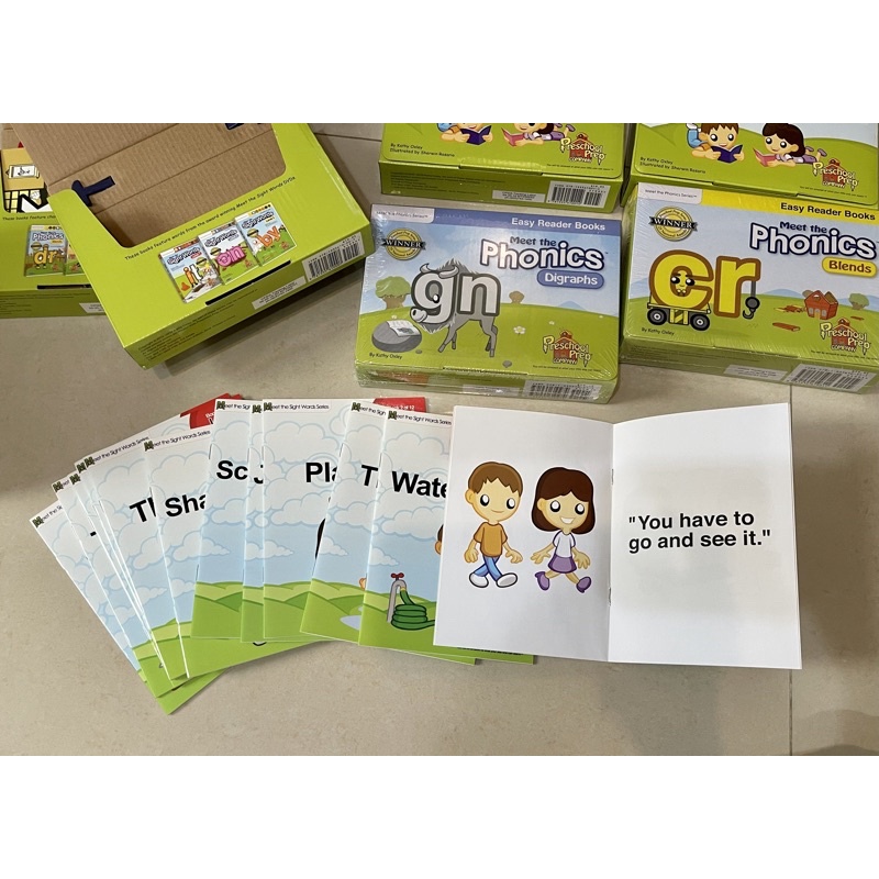 美國PreSchool Prep幼兒美語學習自然發音讀本組*3盒9成新