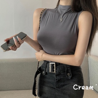 cream’♡ 預購 顯胸高領背心