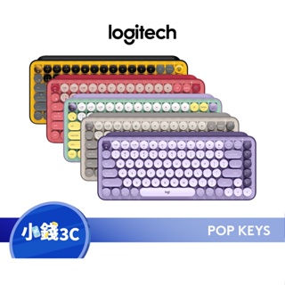 【Logitech】POP KEYS無線機械式鍵盤 藍芽鍵盤 無線鍵盤 USB鍵盤 【小錢3C】