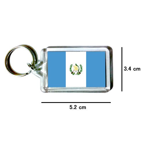 瓜地馬拉 Guatemala 國旗 鑰匙圈 吊飾 / 世界國旗