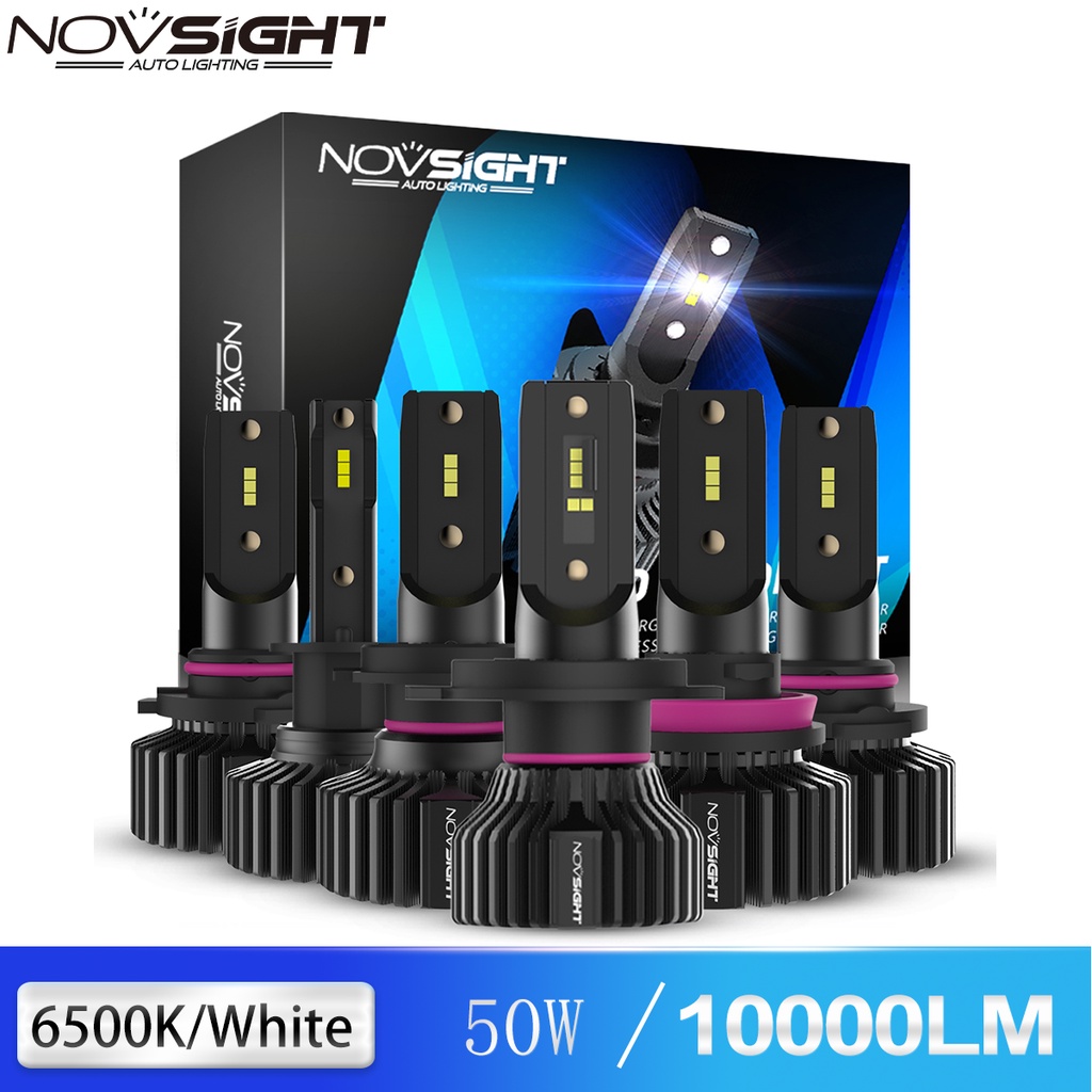 NOVSIGHT 9006 H4 H7 H11 N31 LED大燈 無風扇 CSP晶體適用於摩托車 汽車 卡車 車燈