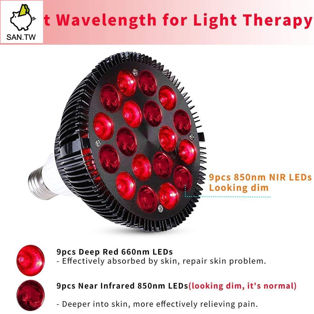 【微景觀】🎁660nm+850nm紅光+紅外線燈LED紅外燈18顆LED燈珠54W紅外線烤燈💌593🎁