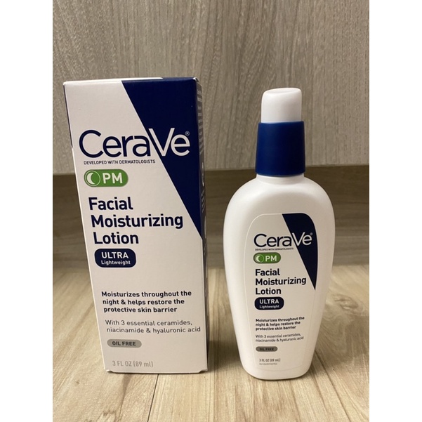 CeraVe 適樂膚  美國正品 PM  夜間保濕乳液 大瓶裝89ml  Dr.grace推薦