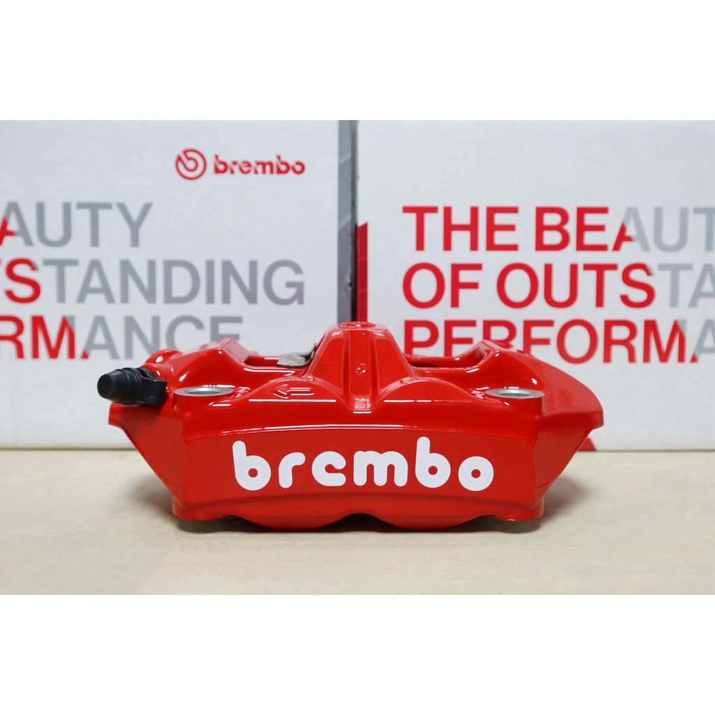 【ST】豐年俐 Brembo HPK M4/1098輻射卡鉗 紅底白字(左卡) 孔距100mm 公司貨均有雷標、保卡