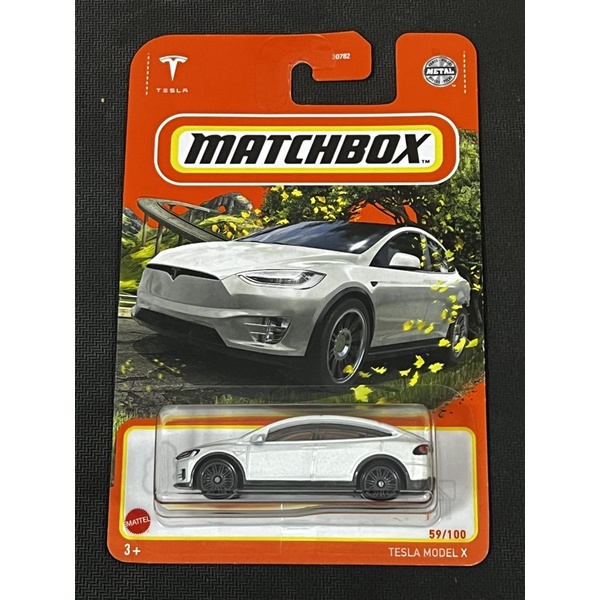 火柴盒 matchbox 特斯拉 tesla model x 電動車 休旅車 吊卡 普卡