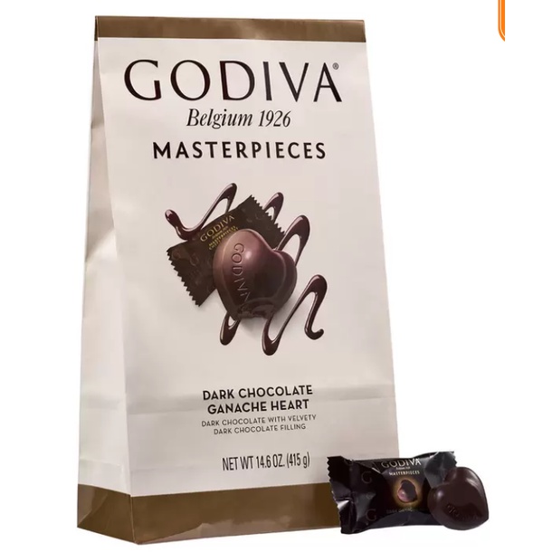 (人氣商品)好市多代購C74-歌帝梵 GODIVA 心型黑巧克力 (含餡) 415公克