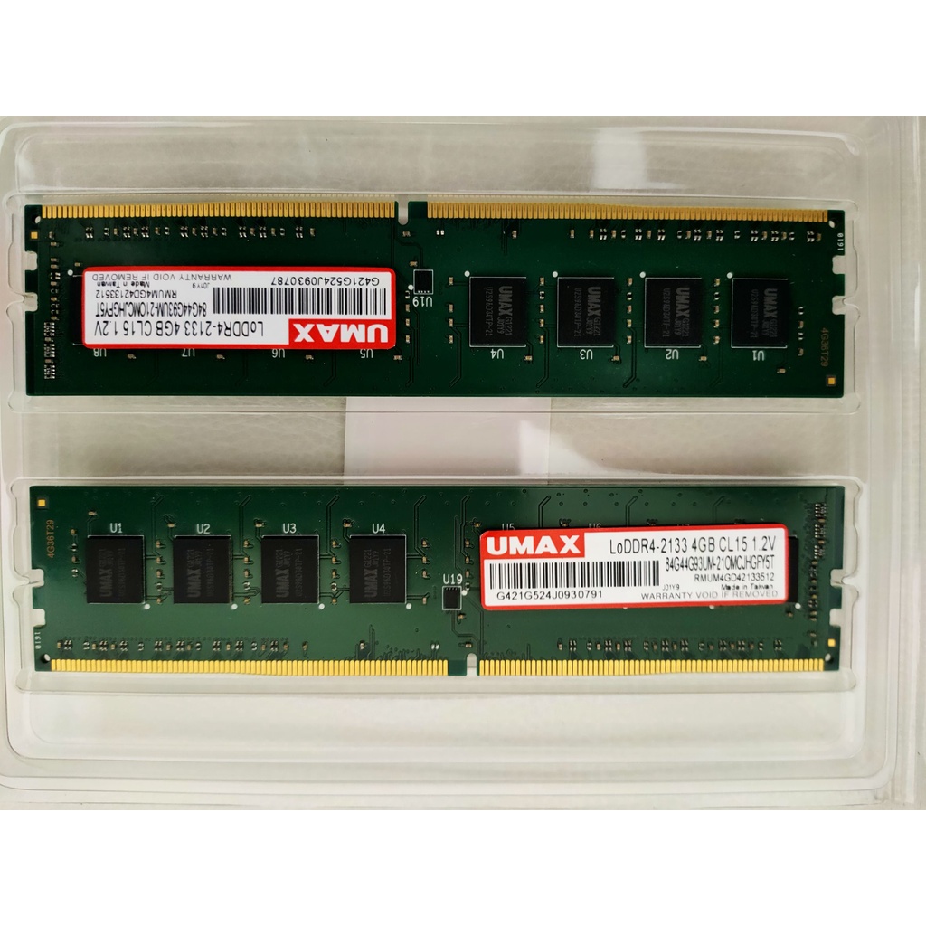 UMAX DDR4 2133 8GB(4GB*2雙通道)家用機升級拆下