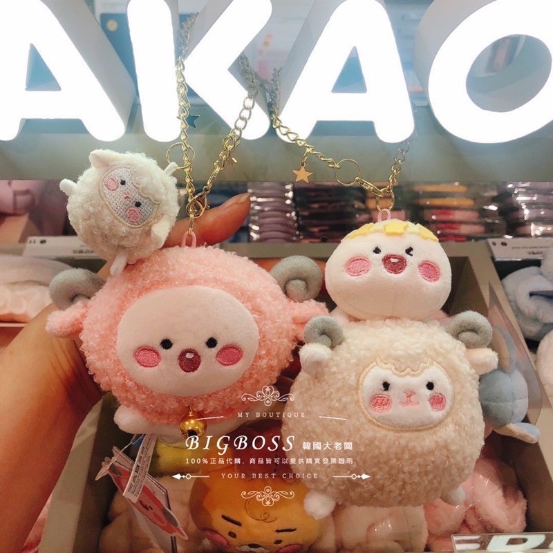 現貨🇰🇷韓國 KAKAO FRIENDS 🇰🇷 LOVELY APEACH 綿羊桃子娃娃吊飾