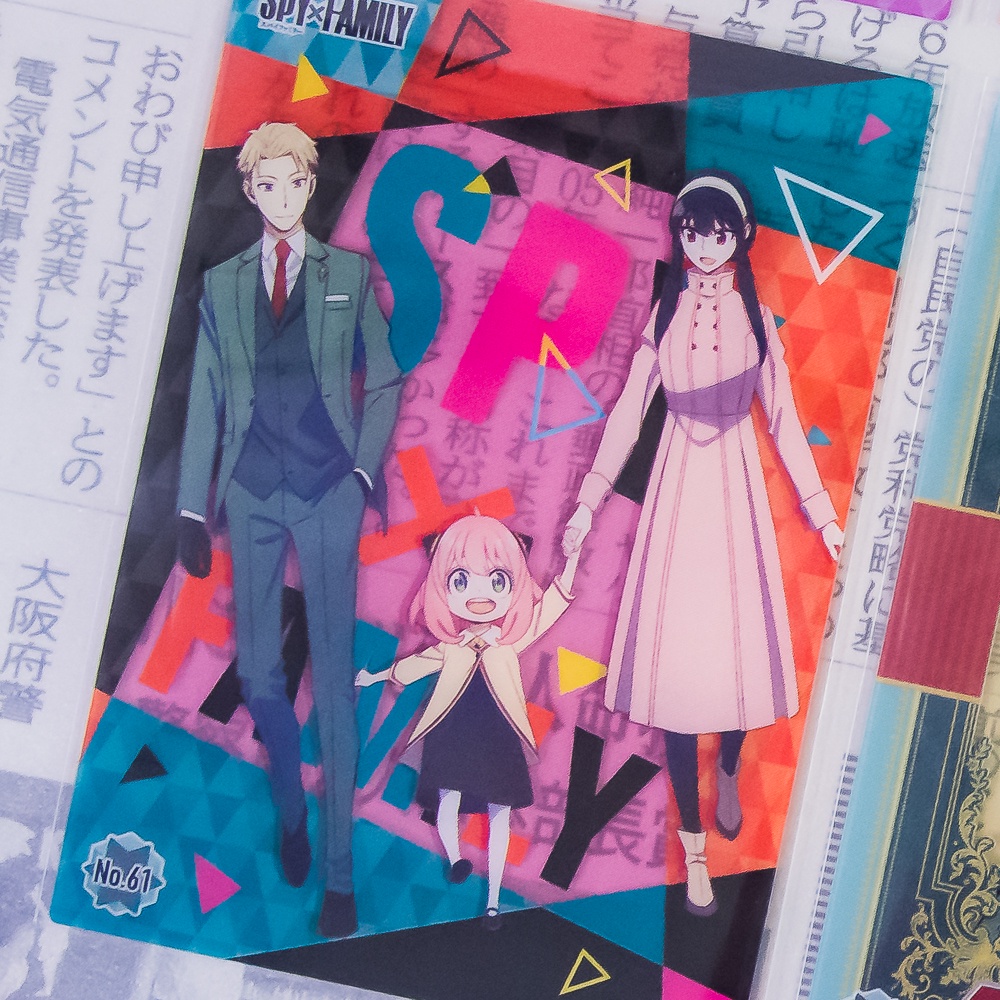 間諜家家酒 SPY×FAMILY 第二彈 口香糖 食玩 透明 壓克力 卡 卡片 卡牌（黃昏、約兒、安妮亞、彭德、尤利）