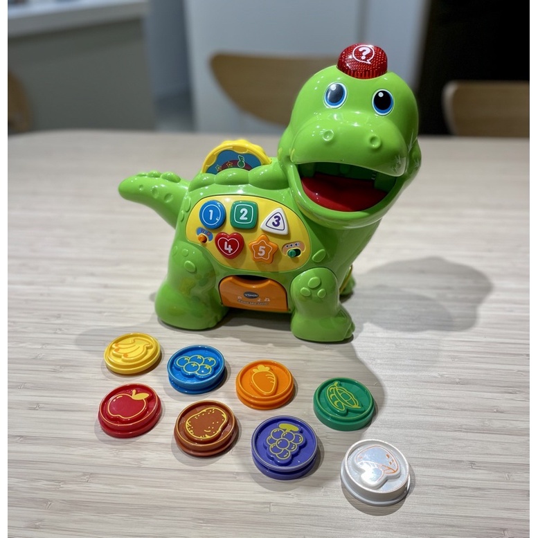 Vtech 小恐龍餵食聲光玩具，英語學習玩具