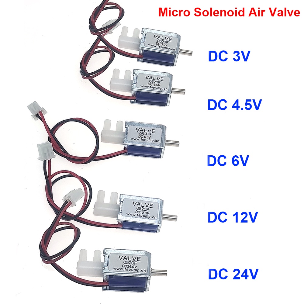 DC 4.5V 6V 12V 24V Mini微型電磁閥空氣閥2位3通氣體閥釋放排氣洩氣閥門電動開關