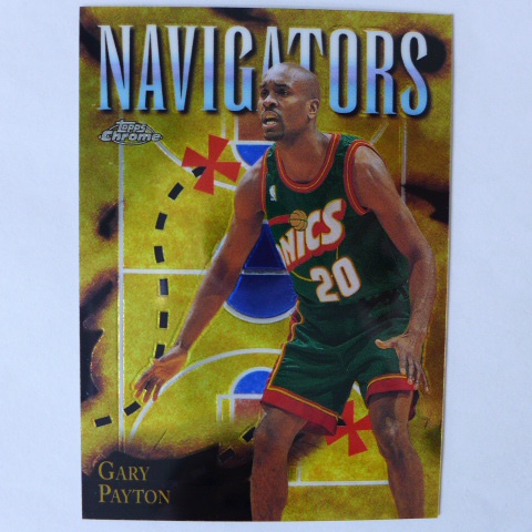 ~ Gary Payton ~名人堂/手套/蓋瑞•裴頓 1999年CHROME.NBA金屬設計特殊卡