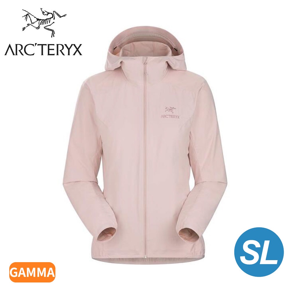 【ARC'TERYX 始祖鳥 女 Gamma SL軟殼外套《沙漠粉》】29481/連帽外套/夾克/登山