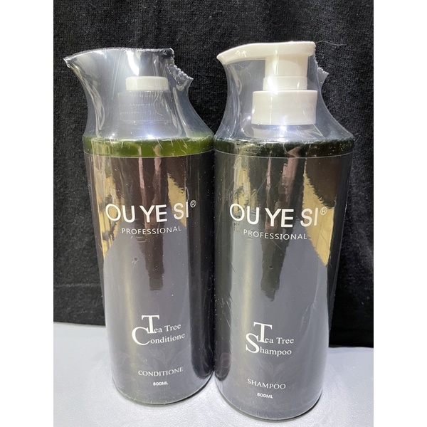 OU YE SI 歐亞絲 茶樹精油洗髮精+防護髮膜 控油系列800Ml