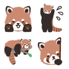 Line國內🇹🇼表情貼∣Life with a Red Panda Emoji
