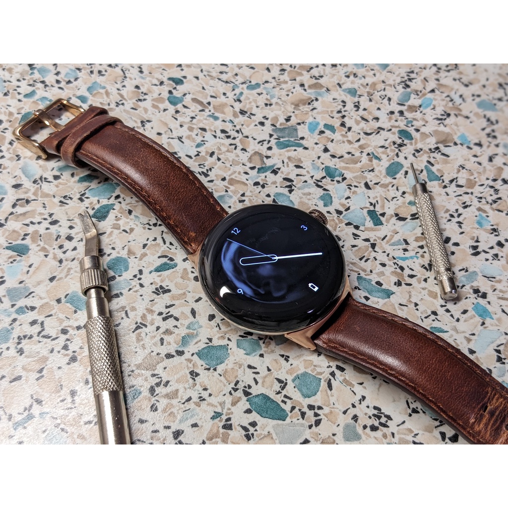 Google Pixel Watch 真皮金屬錶帶轉接頭 連接器