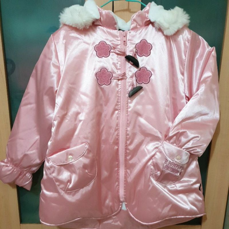 全新－pom pomplus+粉色舖棉外套