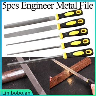 5pcs/set Engineer Metal File 8 Inch 200mm Soft Grip Assorted