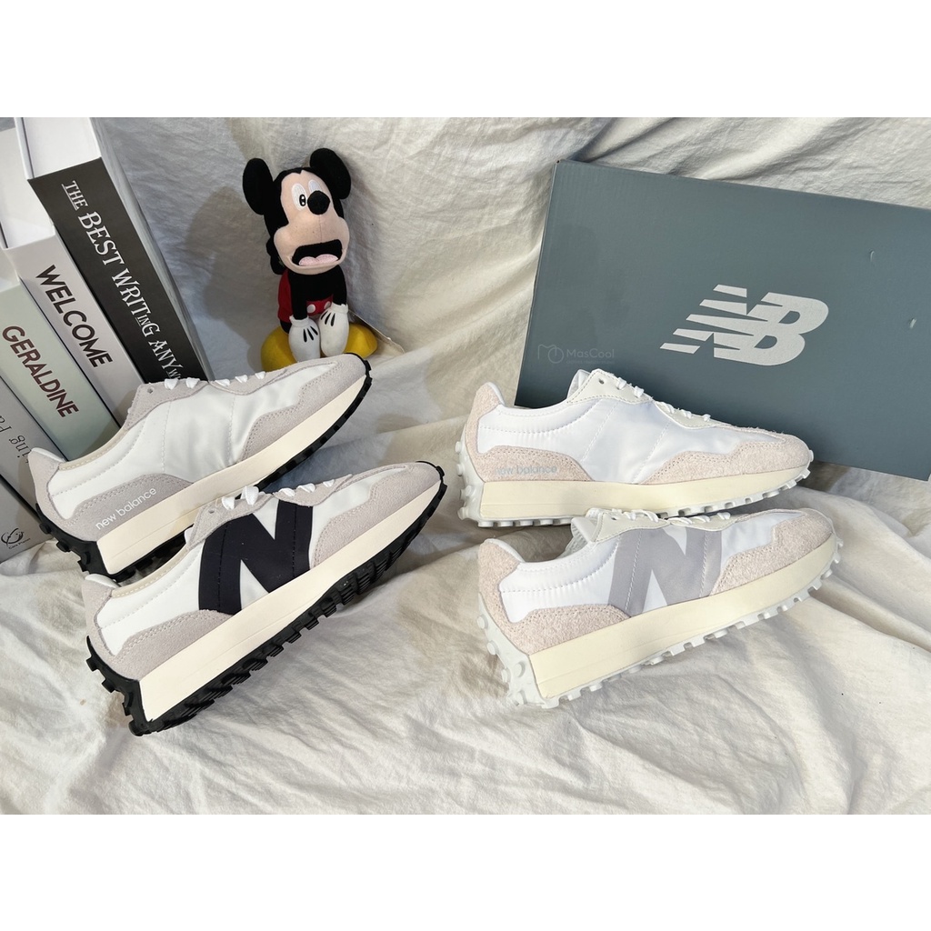 【MasCool】 New Balance 327 海鹽 白絲綢 復古鞋  MS327FE  WS327SF