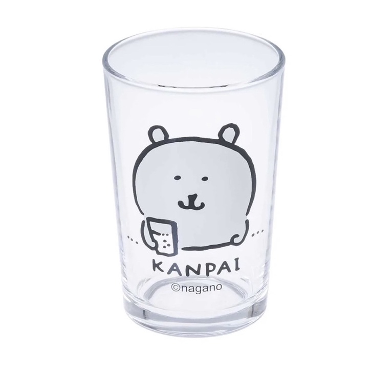 吉伊卡哇 Chiikawa ちいかわ nagano ナガノのクマ自嘲熊超可愛玻璃杯-日本製