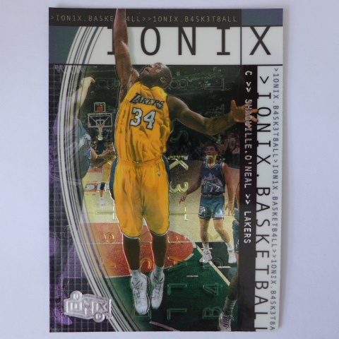 ~ Shaquille O'Neal ~名人堂/俠客/大白鯊/歐布連線/歐尼爾 2000年IONIX.NBA籃球卡